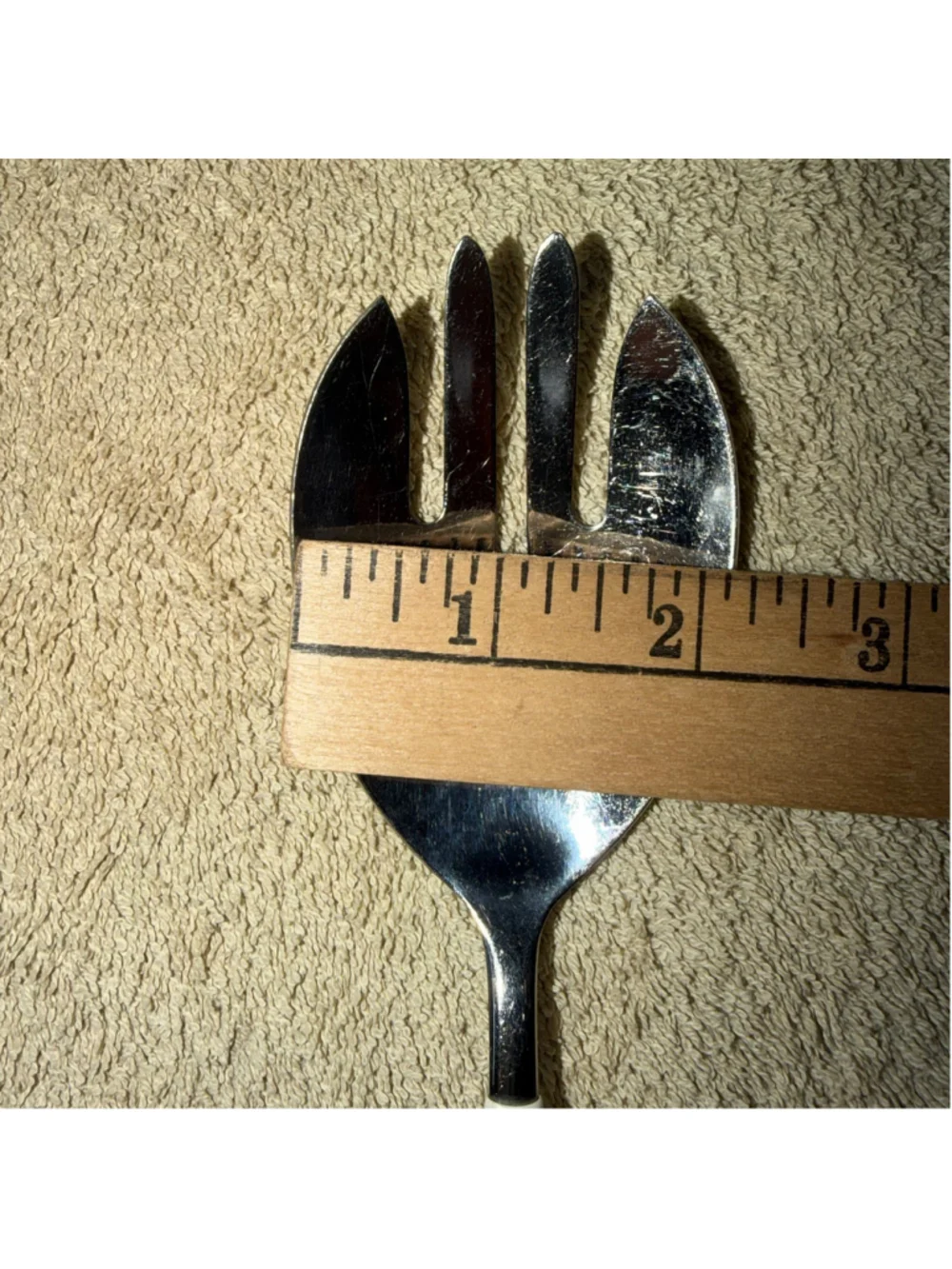 Vintage 1970s Corelle Spice of Life Serving Salad Spoon/Spork Utensil